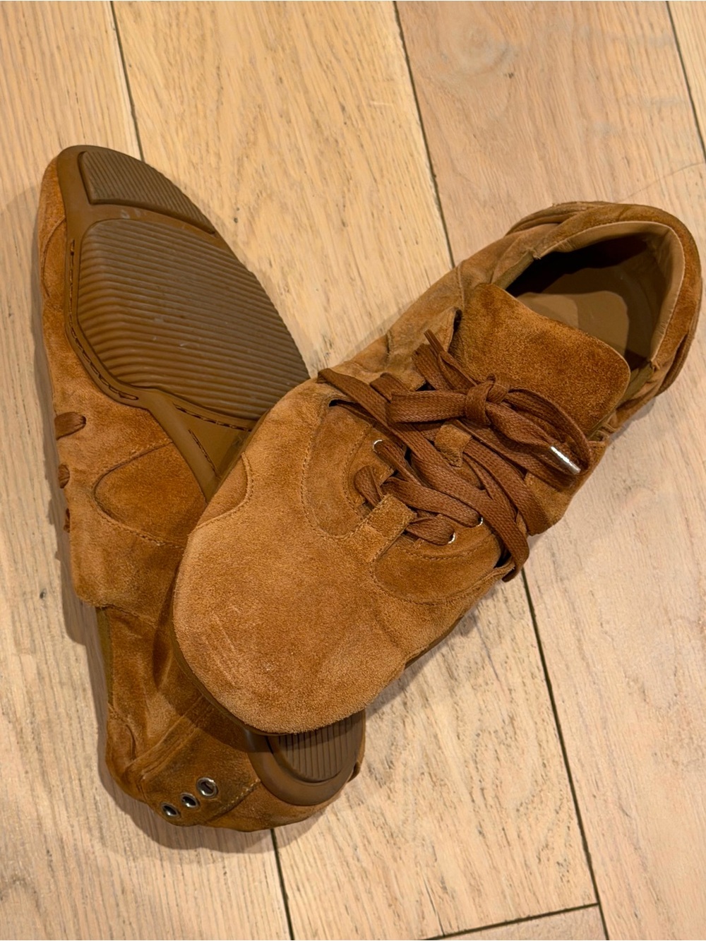 Acne Studios Men's Brown Suede Sneakers - Picture 3 of 6